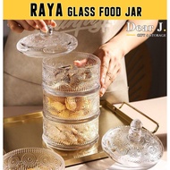 RAYA Glass Food Jar / Candy Jar (Dear J)