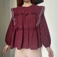 Tq88indonesia Blouse TrendyWanita Trendy Yewon Top/ Blouse/ Long SleevePOLOS