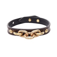 【二手】LOUIS VUITTONTwist the Chain Monogram 手鍊 M6529 皮革 Twist the Chain 手鍊 女士款