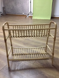 IKEA BUSKBO rattan plant stand 植物架層架置物架