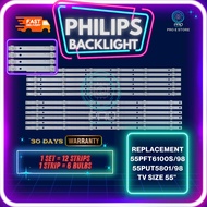 PHILIPS" LED TV BACKLIGHT 55PFT6100S/98/55PUT5801/98/55PFT5200/98 (LAMPU TV) PHILIPS 55 INCH LED TV 