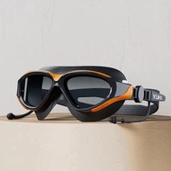 Gogal Swimming Goggles, Adjustable, Large Frame Design, Suitable for Adults, Earbuds, Unisex, Profes