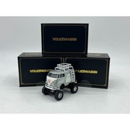 HY 1/64 Volkswagen T1 1960 Van Mini Short Axis Dragon Version Bus Simulation Alloy Car Model, 8 Opti