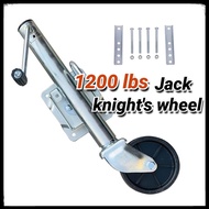 1200LB / 540kg ม้วนด้านข้างการสนับสนุนแม่แรงพ่วง รถลากจูงเรือยอร์ชรองรับรถพ่วงพร้อมขา แม่แรงลากจูงยา