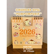 Desk calendar POMPOMPURIN 2026 [cartoon 2026]
