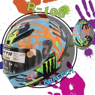 หมวกกันน็อครถจักรยานยนต์ เลนส์สี HD หมวกกันน็อค กันแสงสะท้อน helmet motorcycle หมวกกันน๊อคเต็มใบ ind