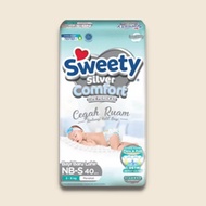 Sweety Silver Comfort NB-S 40 Popok Sekali Pakai Popok Bayi Baru Lahir Popok Sweety Silver NBS40 Swe