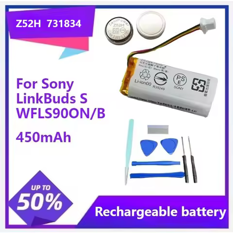 For ZeniPower Z52H 731834 Battery For Sony LinkBuds S WFLS900N/B Truly Wireless Earbud Headphones ch