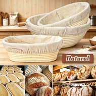 Natural Rattan Fermentation Basket Round Oval Banneton Sourdough Fermentation Bread Baking Supplies