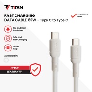 Titan DL-21-CC 60W-Type-C To Type-C Fast Charging Data Charger Cable