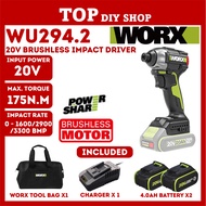 WORX WU294.2 20V Brushless Impact Driver