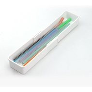Expandable Straw Organizer Drawer for Cabinet,Reusable Extra Long Straw Drawer Organizer Fits for 60