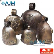 Kluntung klintingan brass cow necklace brass bell cow bell unit