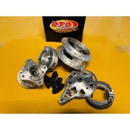 ♞YASAKI & DTD LIGHTEN HUB SET FOR WAVE 125I & WAVE 125S (FREE SHOP STICKER)