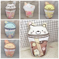 BRUCE1 Milk Tea Plush Pendant, Kawaii Soft Sumikko Gurashi Keychains, Sumikko Gurashi Plush Doll Anime 10cm Cute Sumikko Gurashi Plush Keyring Children Gifts