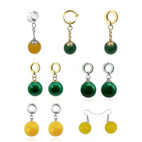 Anime Kakarotto Son Goku Vegeta Cosplay Zamasu Potara Earrings Ear Clips Stud Women Men Unisex Jewel