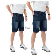 WUCE - Retro Fading Wisker Non-Stretch Jeans Shorts