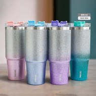 Clotee x Nexxio Stainless Steel Tumbler Cup Stainless Steel Glitter Tumbler With Straw 890 ML