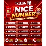 NEW HOTLINK SIMPACK TANPA HAD UNLIMITED  012 014 017 VIP Number Hotlink Prepaid