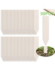 Plant Labels 4 Inch 20/50Pcs Wood Plant Name Tags for Seedlings Garden Labels Markers Nursery Plant