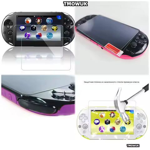 Anti-Glare Screen Protector For Sony PS Vita 1000 PS Vita 2000, Tempered Glass Film, Perfect Fit, Cr