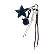 Túi trang nhã quyến rũ chất liệu da PU Đồ treo trang trí hình ngôi sao Keychain với dây thừng bện ha