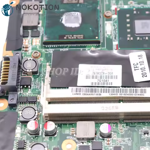 578378-001 DAUT3MB28C0 For HP DV6T-1300 DV6-1310TX DV6-1000 DV6T Laptop Motherboard HD4500 With CPU+