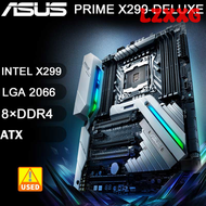 LZXXG เมนบอร์ด X299เมนบอร์ด Asus PRIME X299-DELUXE LGA 2066 8 XDR 128GB PCI-E 3.0 USB3.1 U.2 M.2 SAT