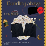 ABAYA DUBAI + FREE PASHMINA VOILE DUBAI