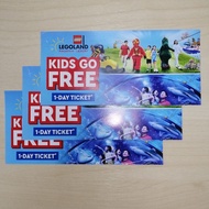 Legoland Kids Go Free 1 Day Entrance Ticket to Theme Park, Sea Life and Water Park(Ticket Voucher valid till 31-12-2021)
