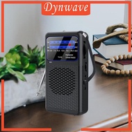 [Dynwave] Mini Radio Small Portable FM Radio 12.9cmx7cm for Travel Camping Kitchen