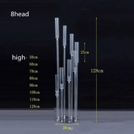 cod 2/5/6/10pcs Wedding Decoration Centerpiece Candelabra Clear Candle Holder Acrylic Candlesticks f