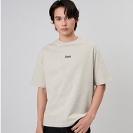 AMR DE SAISON (AIMER)-Mini Logo French Terry T-Shirt Oversized With Screen Print Small Baju T Shirt 