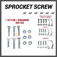 LC135 RXZ Y125Z GT128 DINAMIK KR150 SRL115 Y100 SPROCKET SCREW SET SKRU SPROCKET SPROCKET BOLT REAR