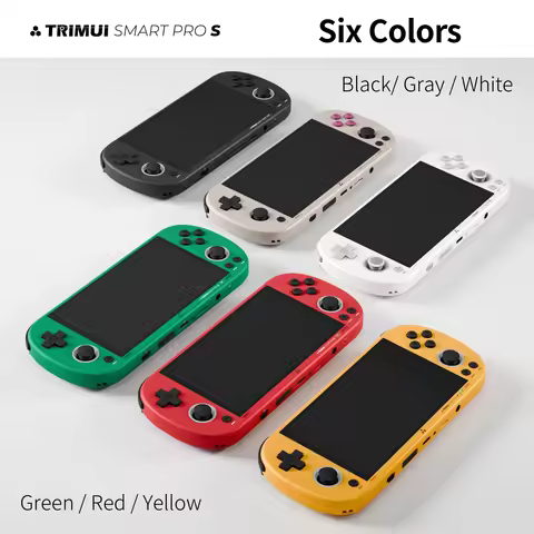 Trimui Smart Pro S Handheld Game Console - Best for N64/PSP, Octa-core 2.0GHz, 4.96" IPS Display, 50