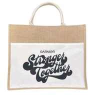 Garnier Stronger Together BIG Brown Jute Bag