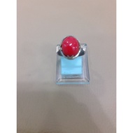 cincin batu marjan merah (perempuan)