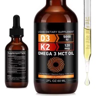 Ready Vitamin D3 5000iu + K2 MK-7 Maximum StrengthImmunity Drops 60ML