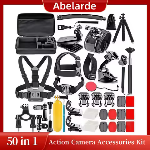 50 in 1 Action Camera Accessory Kit for GoPro Hero 10/9/8/7/6/5/4/3 GoPro Max Fusion Insta360 AKASO 