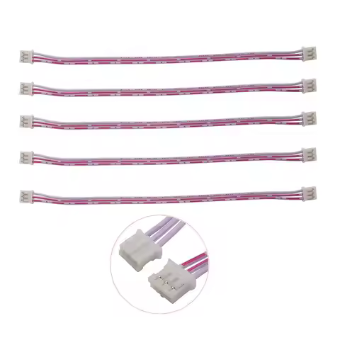 10Pcs JST PH2.0 3 Pin Plug Wire Connector Pitch 2.0mm 3P Female to Female Terminals Cable Connectors