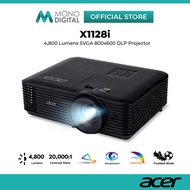ACER X1128I 4,800 ANSI LUMENS DLP PROJECTOR SVGA (800x600), CONTRAST RATIO: 20,000:1 AND BUILT-IN SP