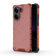 Điện thoại trong suốt trường hợp đối với Xiaomi POCO X7 Pro chống gõ tổ ong Armor trở lại trường hợp