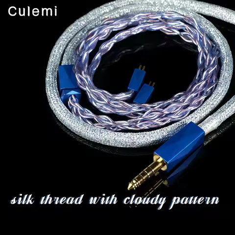 Culemi-QB Headphone Upgrade Cable with 2.5/3.5/4.4 Balanced MMCX/2PIN IE900 IE600 Suitable for DaVin