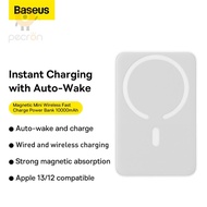 Baseus powerbank พาวเวอร์แบงค์ พาวเวอร์แบงค์ไร้สาย แม่เหล็ก 20W 10000mAh ชาร์จเร็ว แบบพกพา สําหรับ i