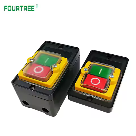 KAO-5 Push Button Switch Waterproof KAO-5M KAO-5H10A 220V 380V For Cutting Machine Bench Drill Switc