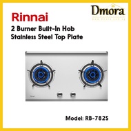 Rinnai RB-782S 2 Burner Built-In Hob Stainless Steel Top Plate