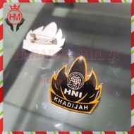 HNI Khadijah Badge - Black HNI Pin Badge - HM