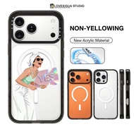 Fashion YES Girl Urban Daily With Magnetic Phone Case for iPhone 17 Pro Max 17Air Case for 16 15 14 