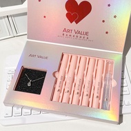 Set 6 Cây Son Kem Lì ART VALUE Kèm Vòng Cổ Trái Tim Xinh Xắn