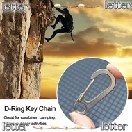 LETTER D Carabiner High quality MIni Titanium Alloy  EDC Gear Camping Keyring